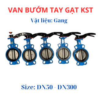 Van bướm tay gạt hãng KST size DN125 - DN200