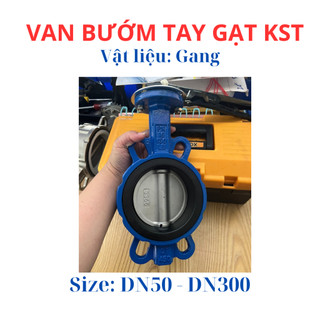Van bướm tay gạt hãng KST size DN125 - DN200
