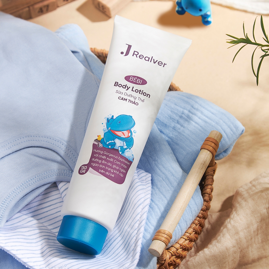 Sữa dưỡng thể cho bé - BÉBI hương Gorgeous Explosion 150g - Chiết xuất Cam thảo dưỡng ẩm sâu, thư giãn, an toàn cho da
