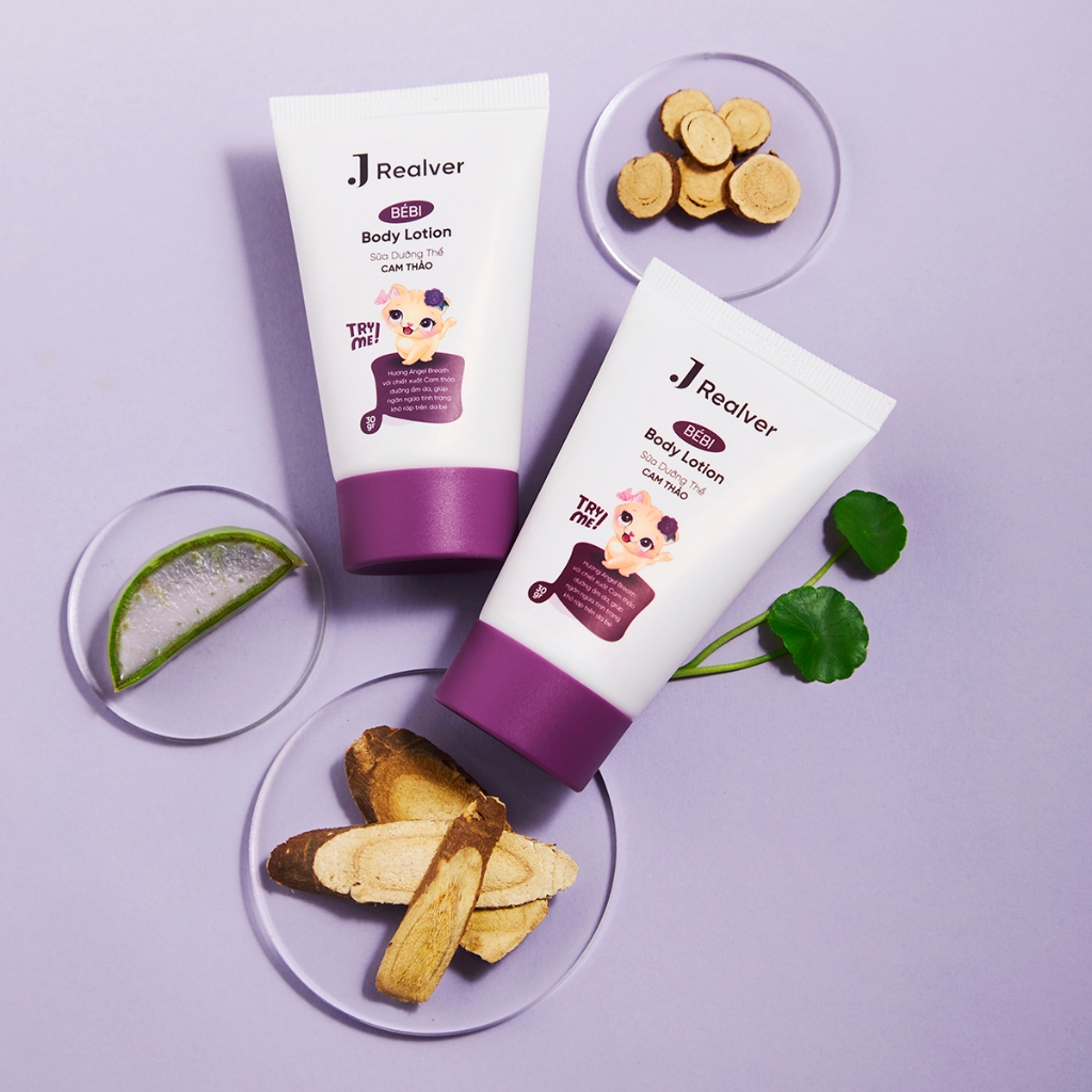 Sữa dưỡng thể cho bé - BÉBI hương Angel Breath BÉBI 30g - Chiết xuất Cam thảo dưỡng ẩm sâu, thư giãn, an toàn cho da