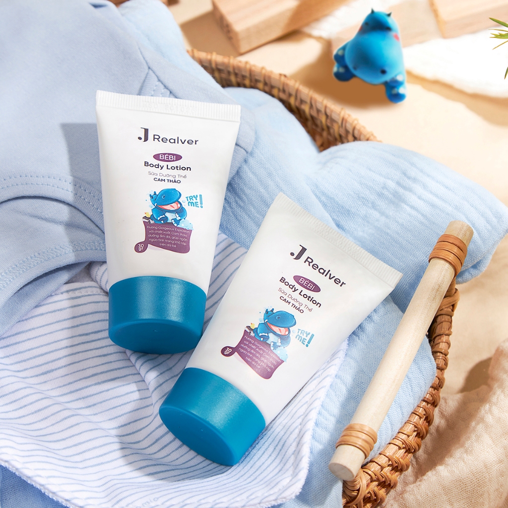 Sữa dưỡng thể cho bé - BÉBI hương Gorgeous Explosion 30g - Chiết xuất Cam thảo dưỡng ẩm sâu, thư giãn, an toàn cho da bé