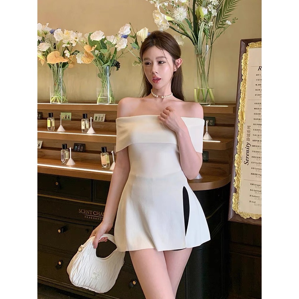 [CÓ SIZE] Áo Trễ Vai RANSHI Thiết Kế Xẻ Tà Một Bên Ôm Sát Body Tôn Dáng ĐÃ CẢI TIẾN THÀNH CHẤT TĂM THÁI Mềm Mát
