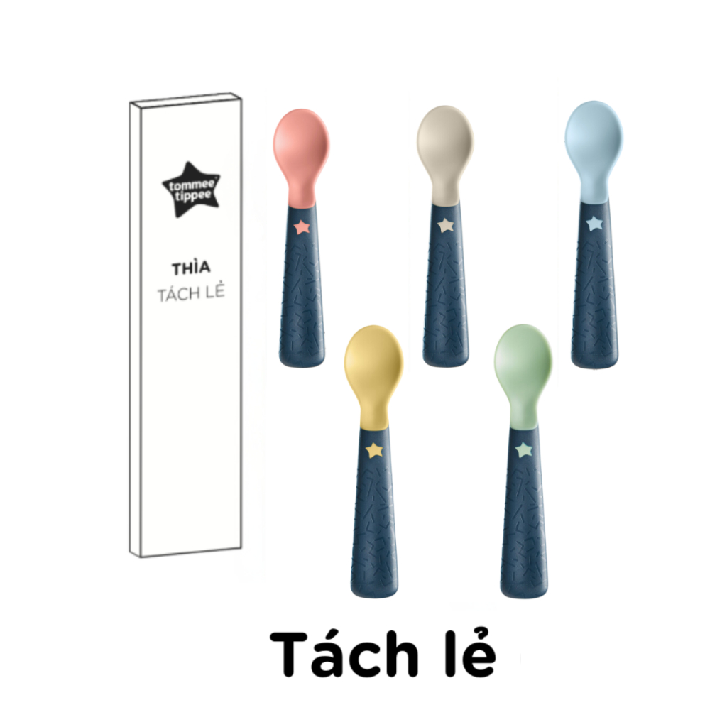 Ảnh Thìa Tập Ăn Tommee Tippee Easigrip, Dành Cho Bé Từ 6 Tháng - Set 5 Thìa, Tách Lẻ (Giao Màu Ngẫu Nhiên) 3