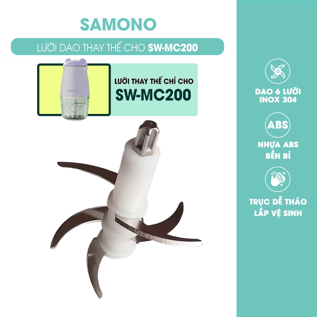 Lưỡi dao thay thế Samono SW-MC200 chính hãng | Phụ kiện máy xay mini 0.3L sắc bén