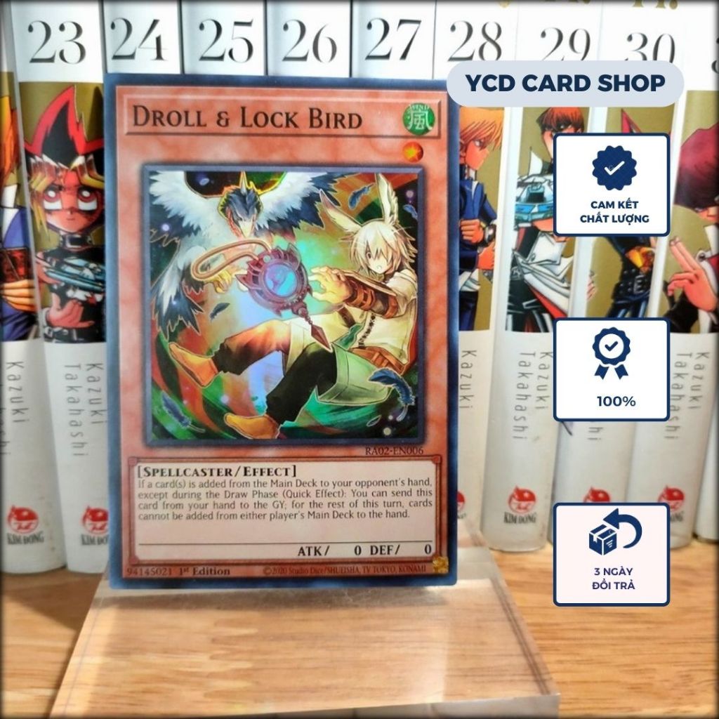 [YCDcardgame] Thẻ Bài Yugioh Chính Hãng Droll & Lock Bird (Alternate ...