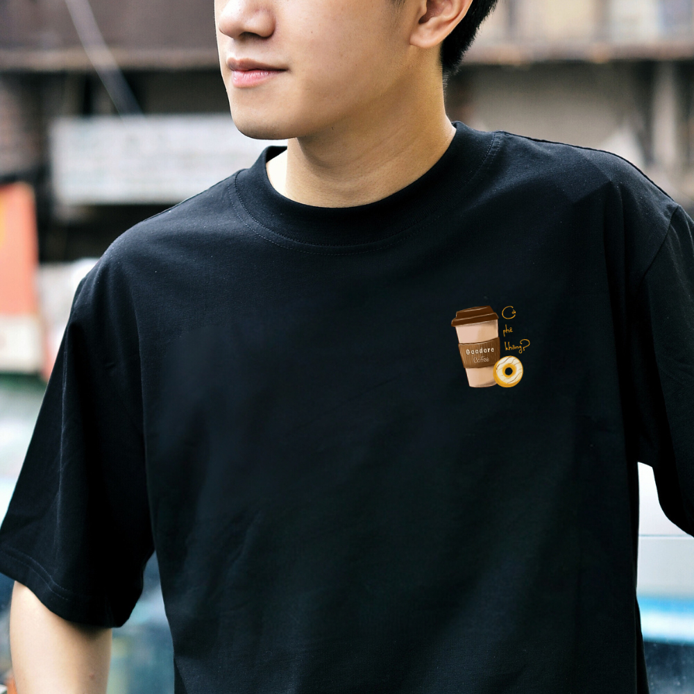 Áo thun Oversize cotton unisex nam nữ Goodore Cà phê Bánh mini thoáng mát năng động thiết kế độc đáo