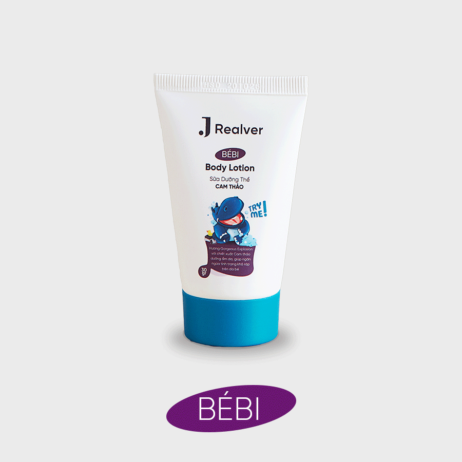Sữa dưỡng thể cho bé - BÉBI hương Gorgeous Explosion 30g - Chiết xuất Cam thảo dưỡng ẩm sâu, thư giãn, an toàn cho da bé