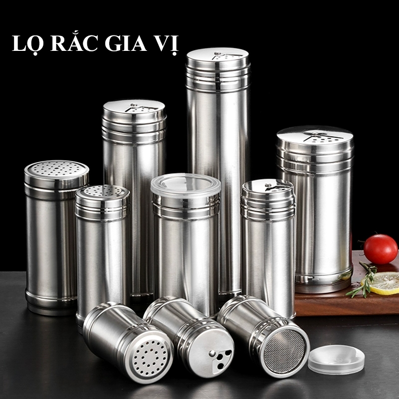 Lọ rắc gia vị HABO Hủ đựng tiêu inox đựng gia vị lọ rắc tiêu muối rắc ...