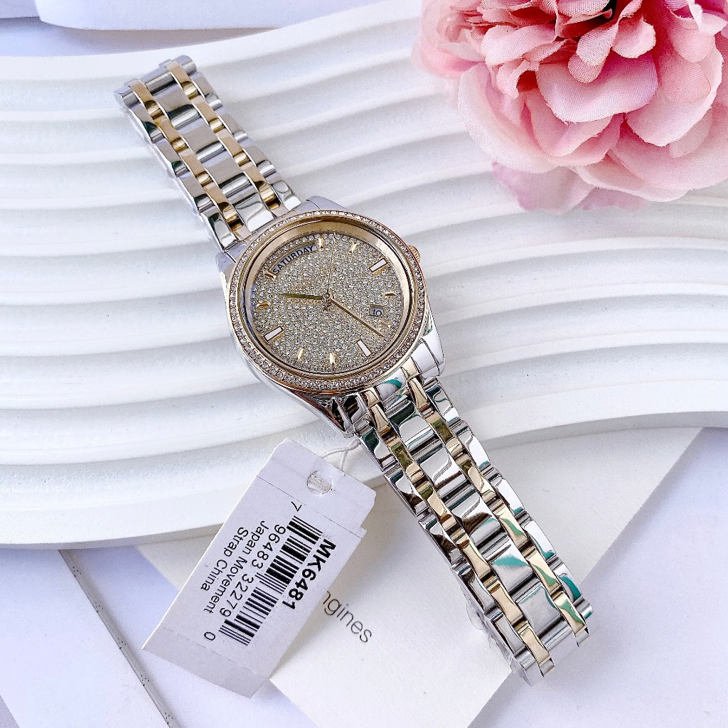 Đồng hồ nữ michael kors mk6481 màu demi vàng dây thép size 34mm ...
