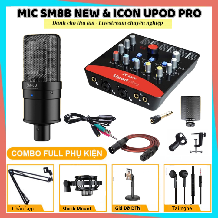 Mic Thu Âm | Bộ Combo Sản Phẩm Sound Card ICON UPOD PRO & Mic TAKSTAR ...