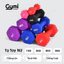 Tạ tay nữ 3kg lõi gang đặc bọc cao su tập gym yoga chống trơn trượt, xước vỡ sàn - TaTay-3kg