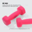 Tạ tay nữ 2kg lõi gang đặc bọc cao su tập gym yoga chống trơn trượt, xước vỡ sàn - TaTay-2kg
