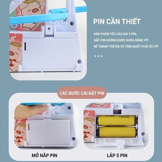 Đồ Chơi Cầu Trượt Vịt Vàng Leo Cầu Thang Với Âm Thanh Vui Nhộn Và Đèn Nháy Đẹp Mắt 89006