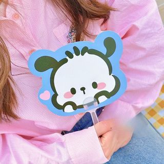 Quạt Cầm Tay Capybara Pochacco Mini Nhựa Gió Mát Tiện Dụng Đa Năng Timo DDQ23