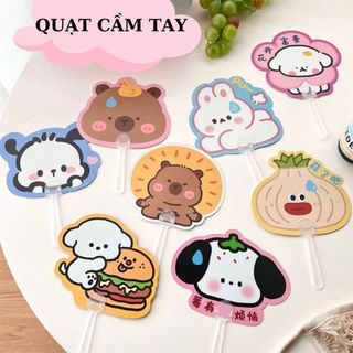 Quạt Cầm Tay Capybara Pochacco Mini Nhựa Gió Mát Tiện Dụng Đa Năng Timo DDQ23