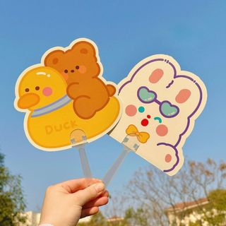 Quạt Cầm Tay Capybara Pochacco Mini Nhựa Gió Mát Tiện Dụng Đa Năng Timo DDQ23