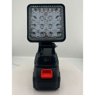 Đèn Pin led 16 bóng siêu sáng, đèn pha led dùng pin chân pin makita, đèn Pin sạc 4inch chân thông dụng