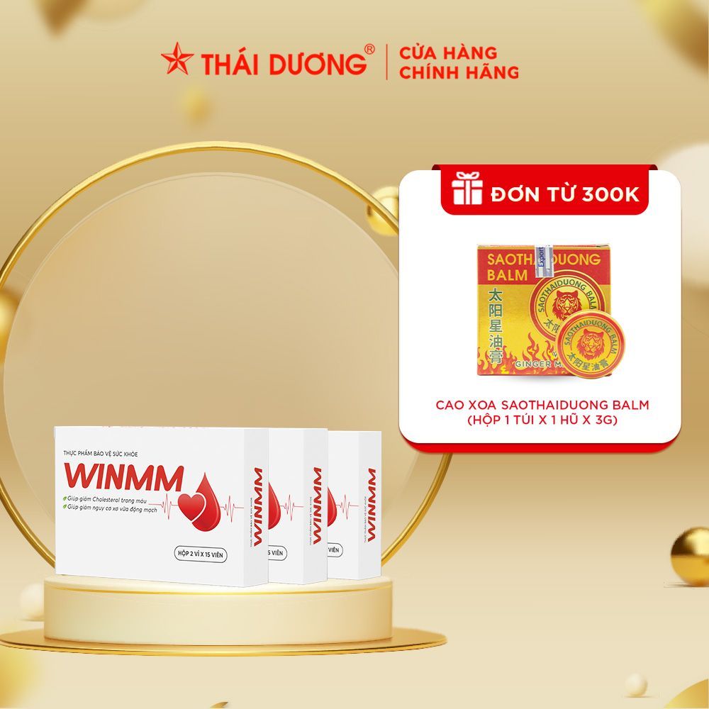 [Mua 3 tặng 1] 3 Hộp TPBVSK WINMM Giảm cholesterol, giảm nguy cơ xơ vữa ...