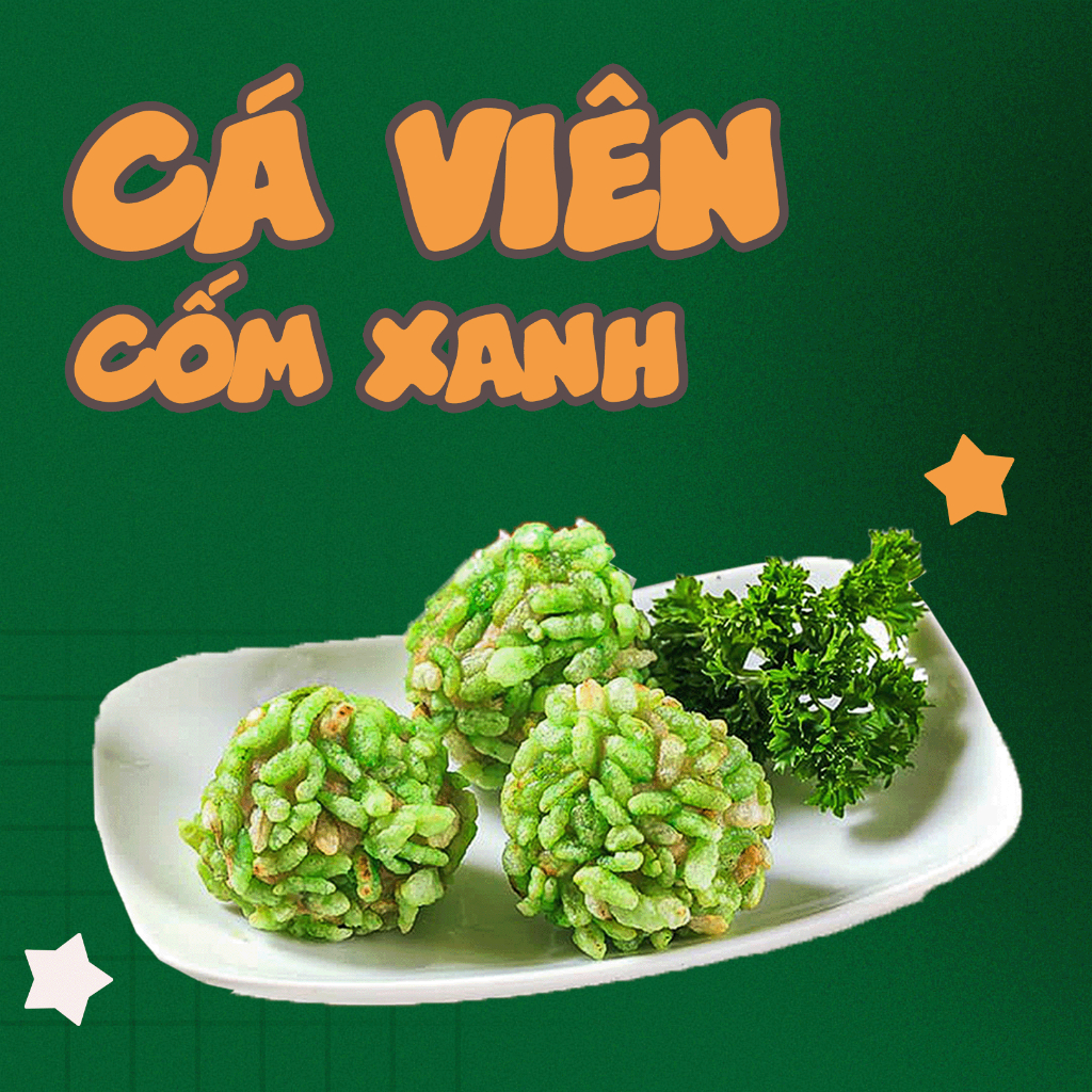Cá viên cốm xanh gói 500gr - Hàng chính hãng | Shopee Việt Nam