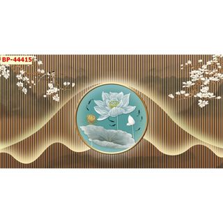 Tranh dán tường lam sóng sang trọng, hiện đại, không gian mới lụa kim tuyến dày dặn