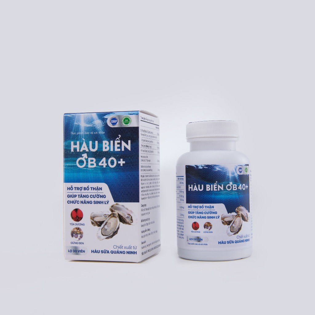 Ảnh Tinh Chất Hàu Biển OB 40+ Tăng Cường Sinh Lý Nam Giới, Bổ Thận Tráng Dương (Hộp 30 Viên) Growgreenaz 1