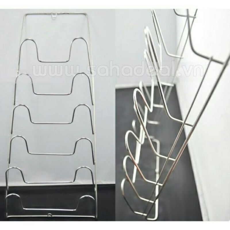 (Thanh Lý Xả Kho )Kệ (giá) treo 7 tầng để nắp vung xoong nồi inox 304 cao cấp