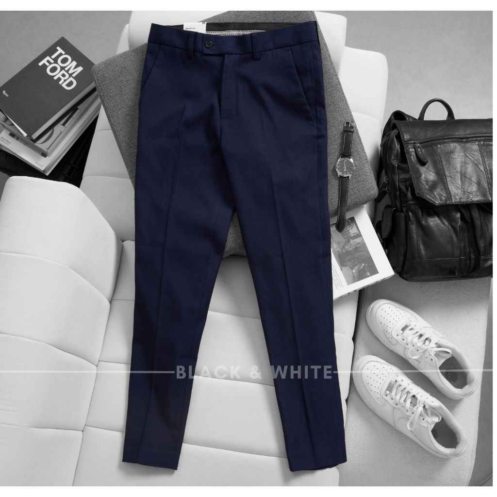Quần Âu Chất Liệu 79 dày dặn Black&Whie dáng slimfit công sở