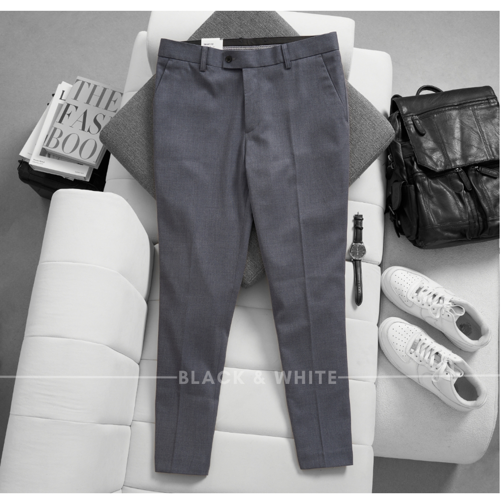 Quần Âu Chất Liệu 79 dày dặn Black&Whie dáng slimfit công sở