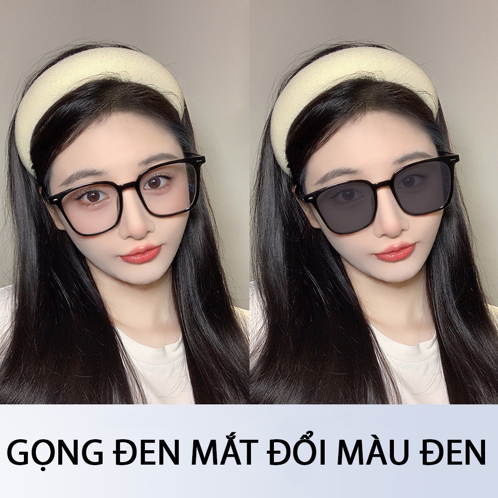 Kính đổi màu khi ra nắng nữ nam chống tia UV và ánh sáng xanh HANASO