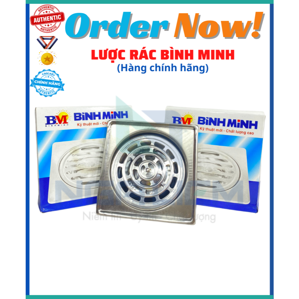 Lược Rác, Phễu Thoát Sàn; Hố ga thoát nước Bình Minh Inox 201 (Đường ...