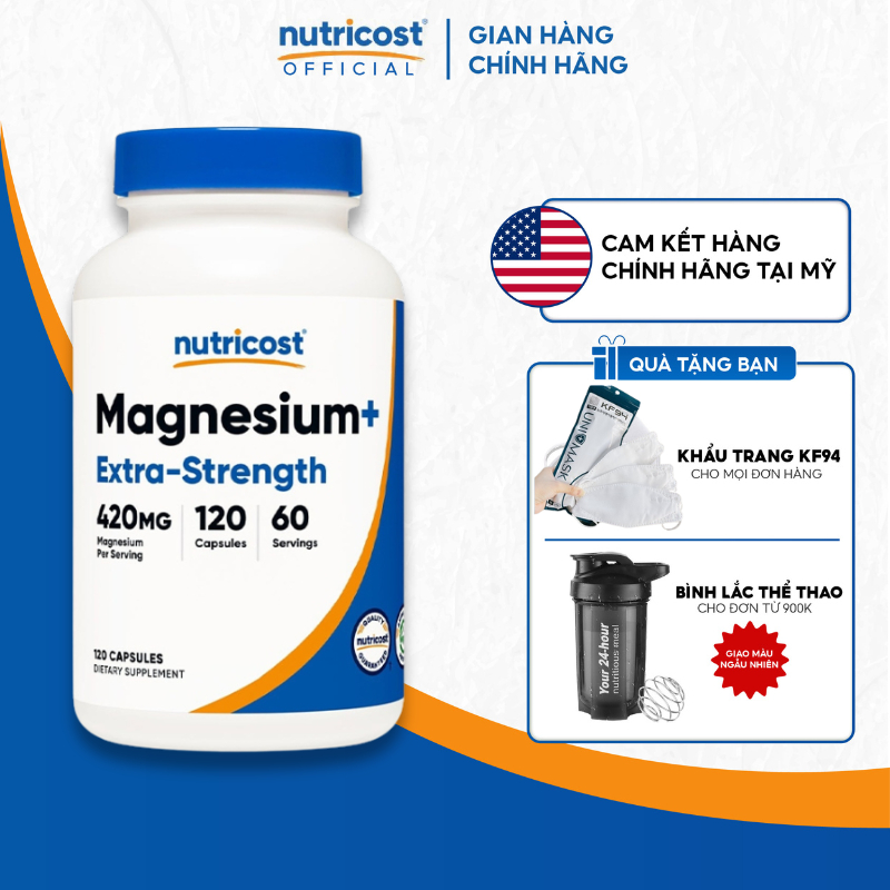 Magnésium NUTRI&CO – 120 Gélules – Anti-Stress & Tonus – Valable Jusqu’à 07/2027