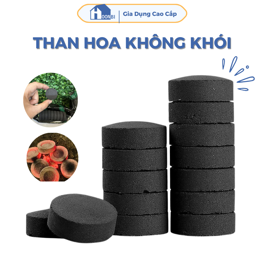 Than xông trầm, than hoa không khói HONBI nướng thịt BBQ không khói ...