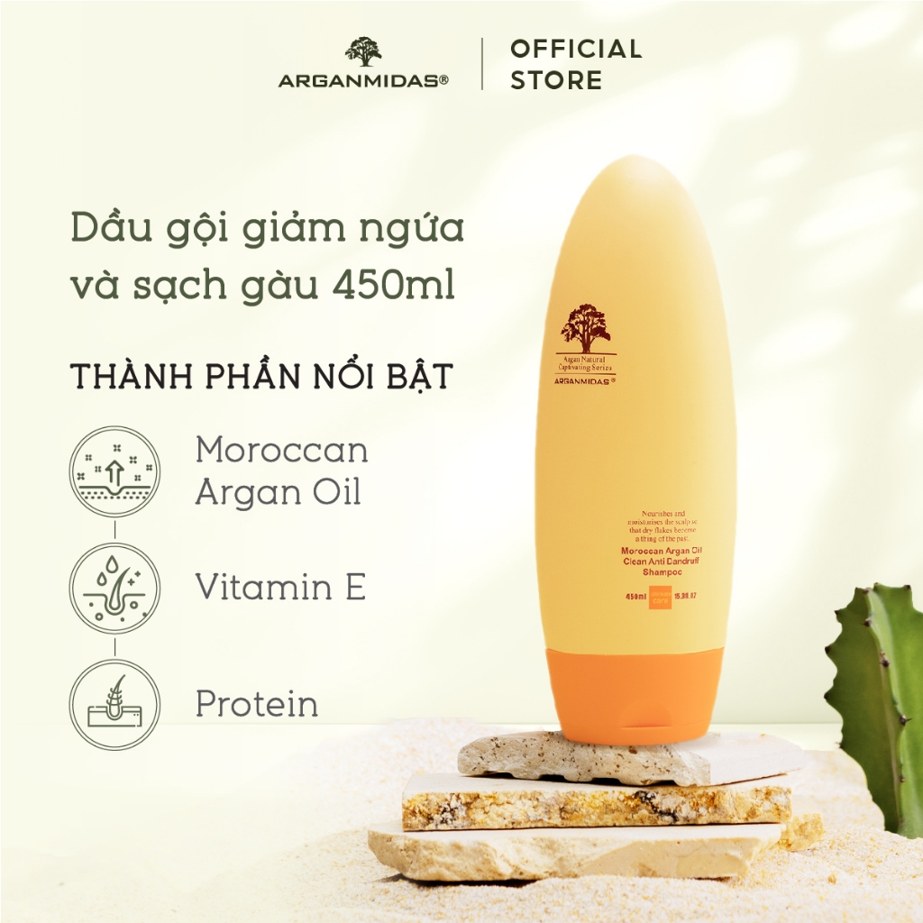 Ảnh Dầu gội giảm ngứa và sạch gàu Arganmidas Moroccan Argan Oil Clean Anti Dandruff Shampoo- 450ml 4