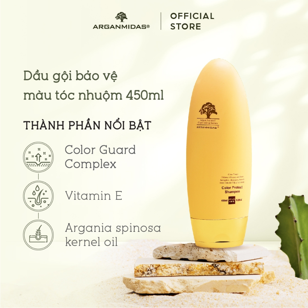 Ảnh Dầu gội bảo vệ màu tóc nhuộm Arganmidas Color Protect Shampoo - 450ml 3