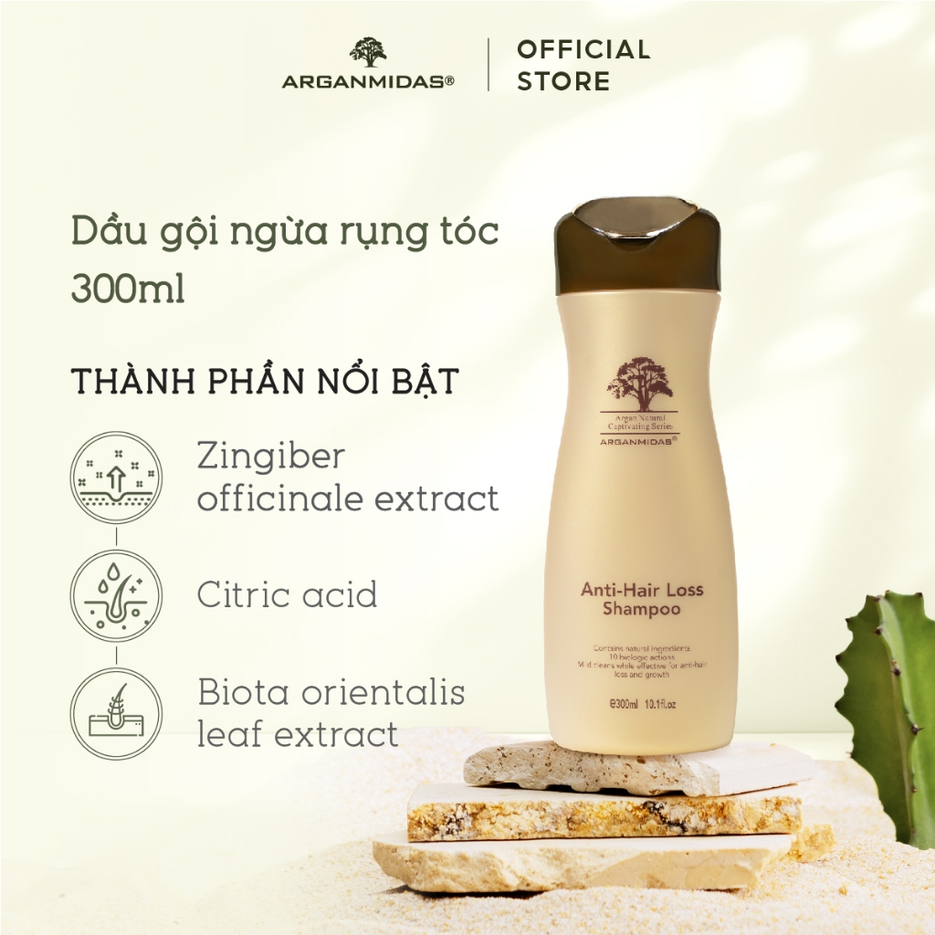 Ảnh Dầu gội ngừa rụng tóc và hỗ trợ dày tóc Arganmidas - 300ml 4