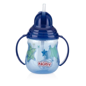 Bình uống nước Nuby ống hút 360 độ 2 tay cầm 270ml
