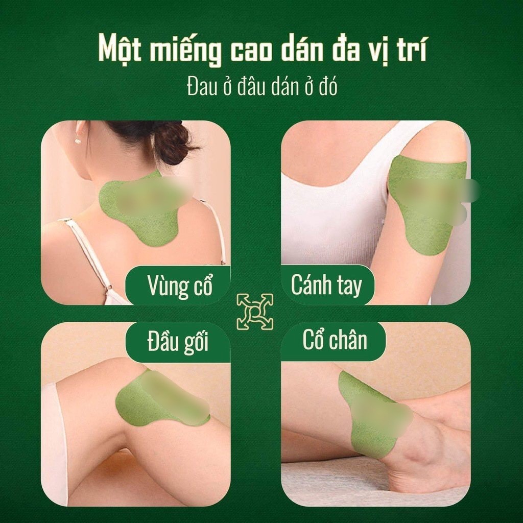 Hộp 12 miếng dán ngãi cứu QA HAPPY LIFE giúp giảm đau mỏi xương khớp,lưu thông tuần hoàn máu