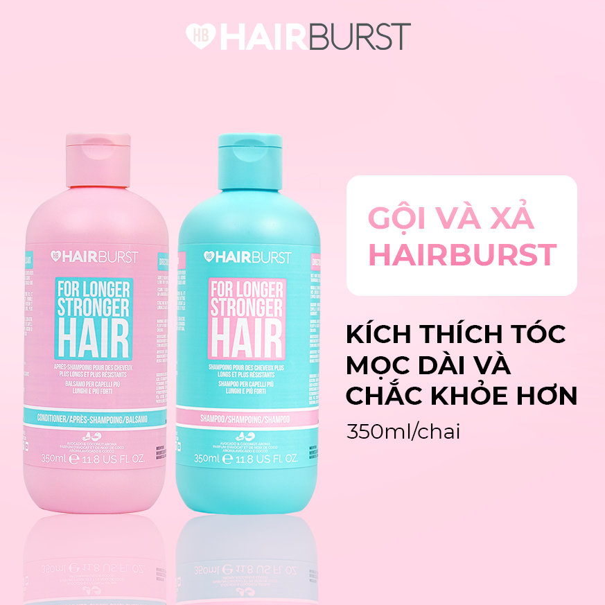 Dầu xả HAIRBURST kích thích mọc tóc dài hơn chắc khỏe hơn 350ml/chai