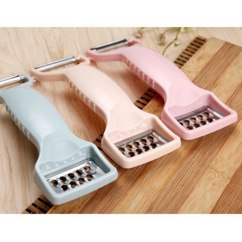 Nạo Củ Quả 2 Đầu Bằng Nhựa Lúa Mạch Tiện Dụng