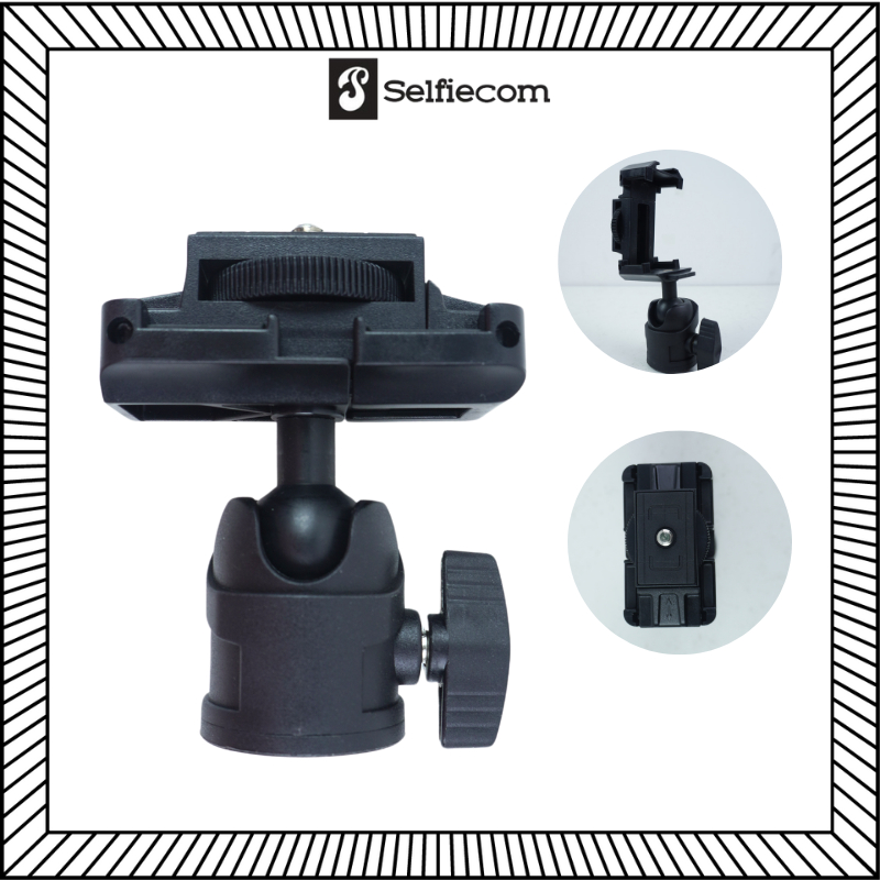 [MỚI] Bi cầu 360 độ tích hợp kẹp lò xo - Tính năng 2in1 hỗ trợ gắn kẹp điện thoại