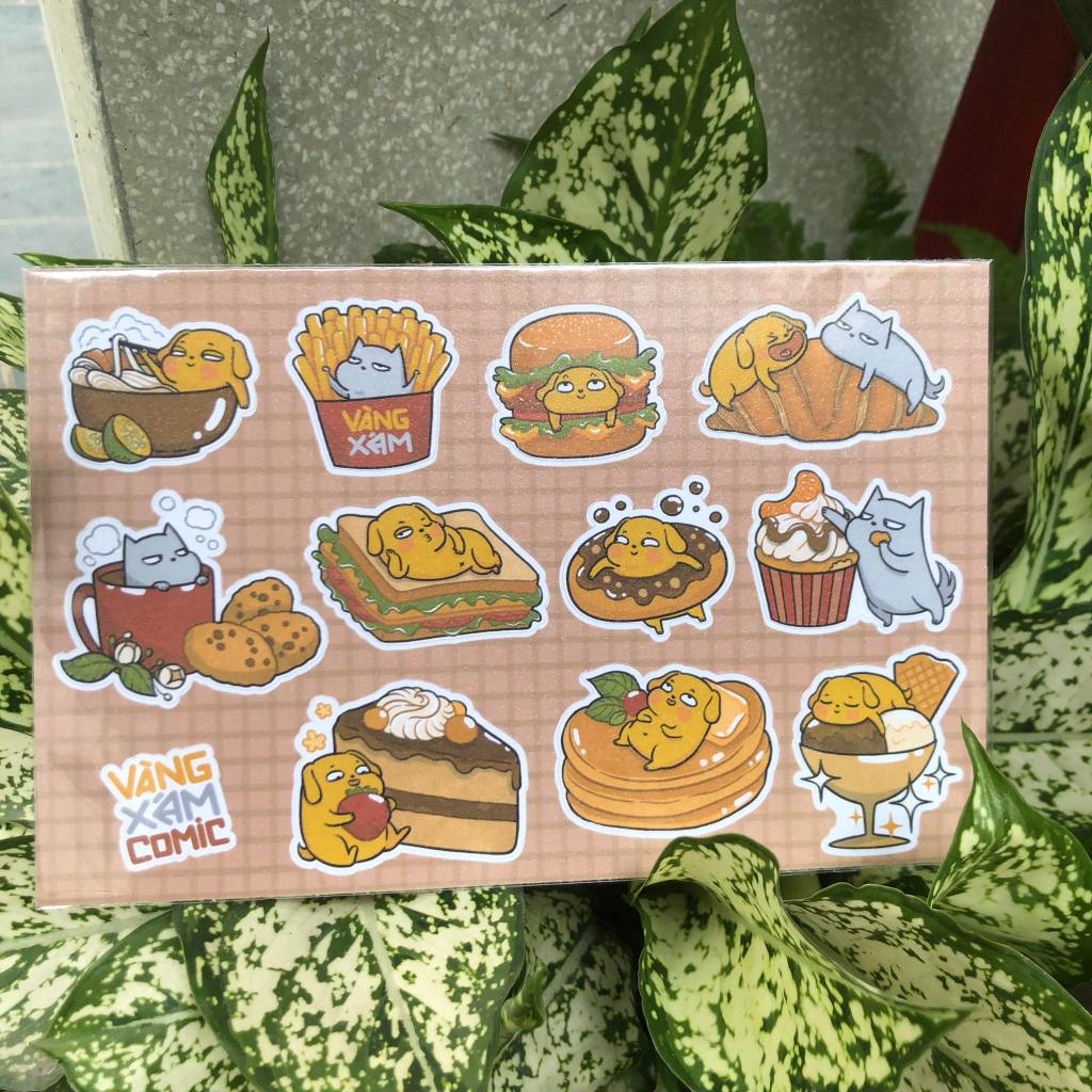 [Vàng Xám Comic] Sticker Vàng Xám | Shopee Việt Nam