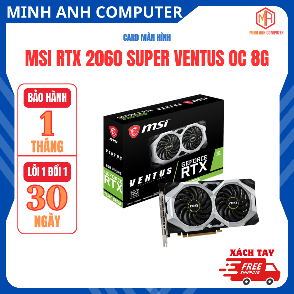 Vga Msi 2060s Msrp VGA Card Màn Hình Mình RTX 2060S 8GB Super MSI