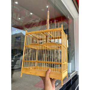 Lồng gỗ khuyên/ hút mật 2 sập shop lồng chim dola huế