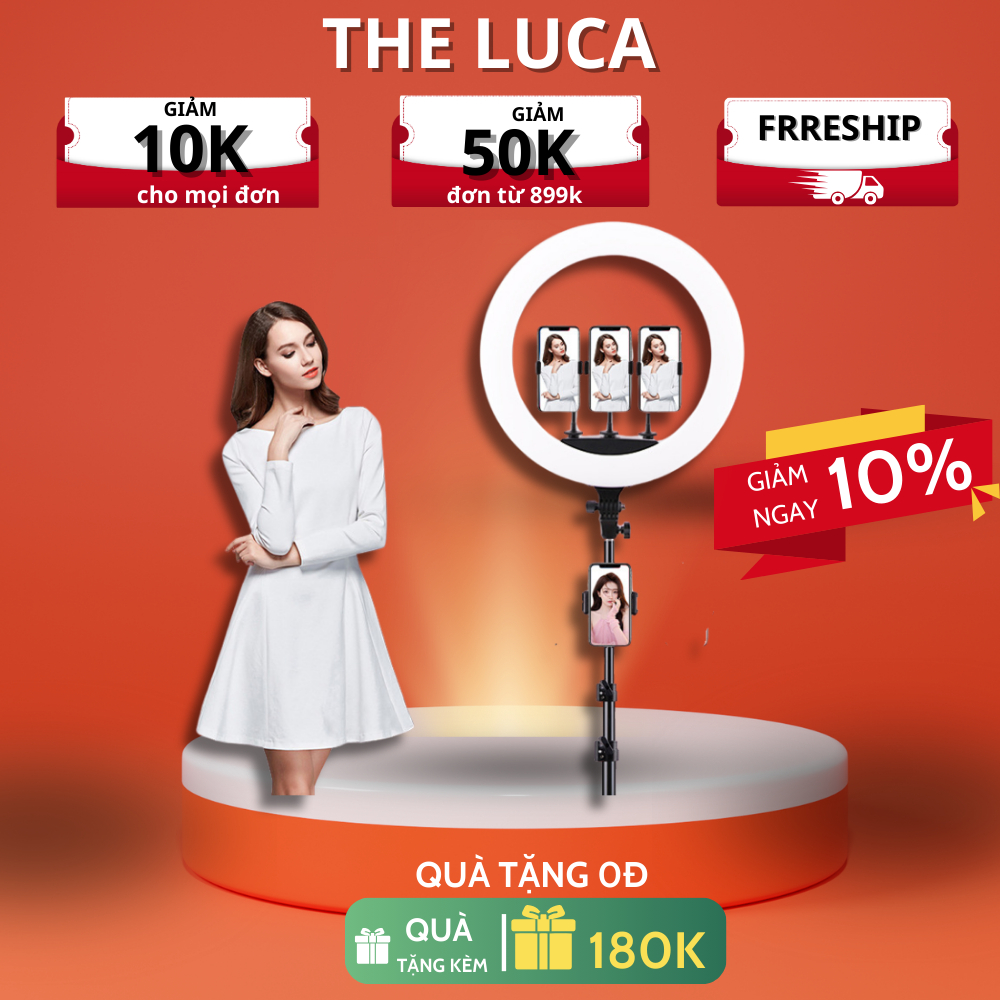 Đèn livestream RL14 36cm - Đèn livestream bán hàng siêu sáng hỗ trợ quay chụp bảo hành 12TH