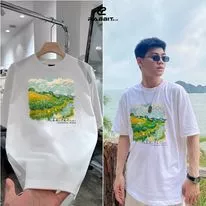Áo thun cánh đồng chill chill chữa lành tâm hồn đã rách