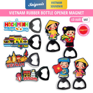 Đồ khui có nam châm hít tủ lạnh nhiều mẫu hình Việt Nam cô gái áo dài dễ thương lưu niệm Saigonir