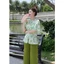 Bộ đồ bà ba nữ mặc nhà quần dài đồ bà ba nữ miền tây đồ lam nữ đồ bà ba nữ đồ bộ bà ba đi chùa bộ lam ống rộng -cn201