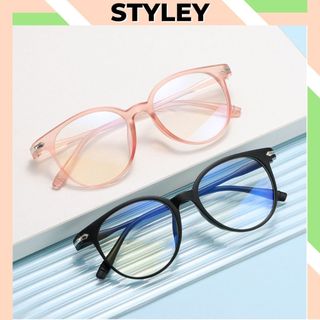 Kính mát thời trang nam nữ không độ giả cận phong cách hàn quốc dễ thương Mắt kính chống tia UV K037