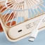 quạt để bàn mini di động có thể sạc lại pin 2000mah 5 chế độ gió