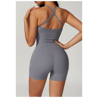 bộ đồ tập thể thao gym,yoga nữ liền thân 2 dây chéo tăng đơ (suit671)